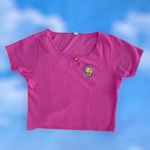 VTG Looney Tunes Tweety Embroidered Top